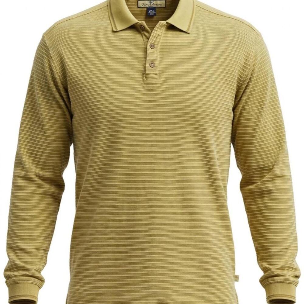 Tommy Bahama Men's Long Sleeve Polo Shirt Size L